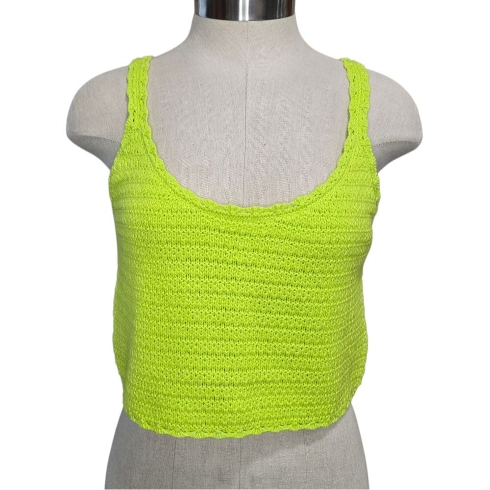Aerie Neon Green Knit Tank Top